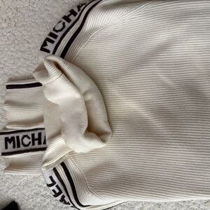 Michael Kors Cream Ribbed Sweater